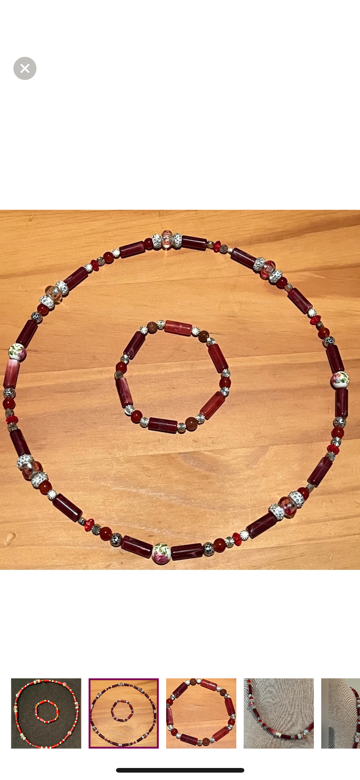 Necklace & Bracelet Set (beaded)15