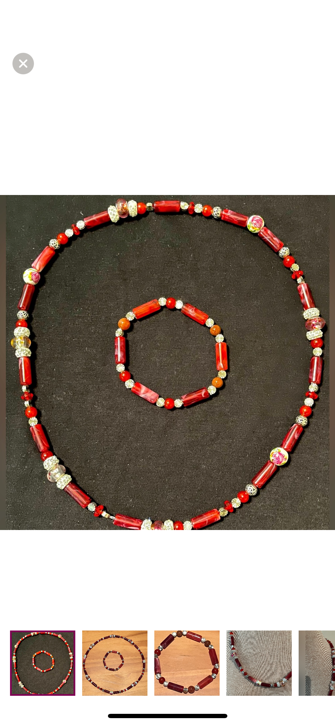 Necklace & Bracelet Set (beaded)15