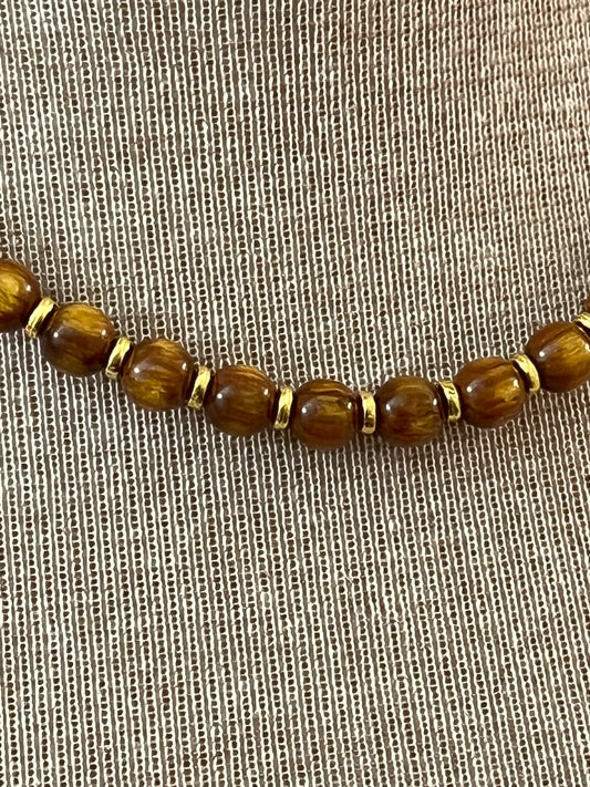 Caramel Butterscotch Necklace & Earrings Set