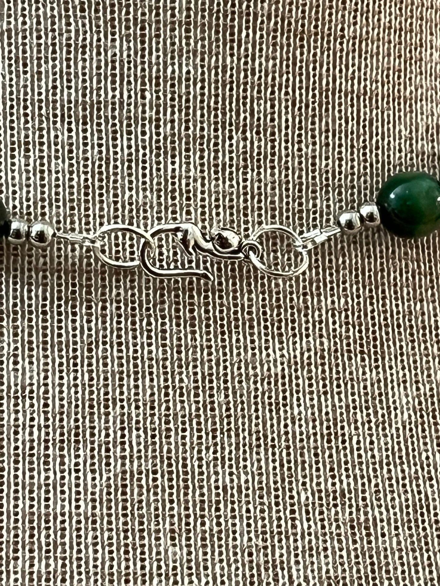 Regal Forest Green (marbalized effect) Necklace & Earring Set