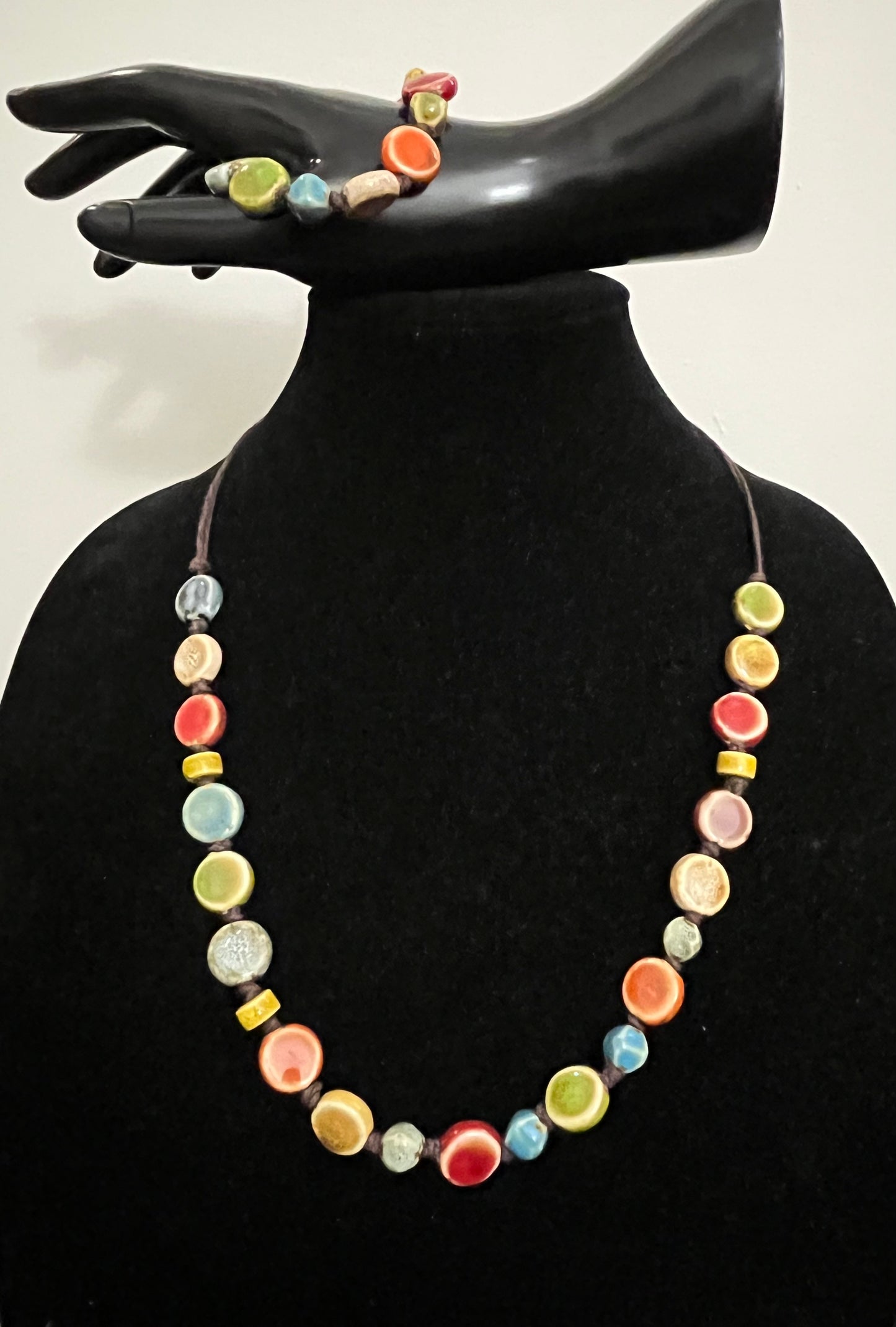 Bohemian Necklace & Bracelet Set (self adjusting)