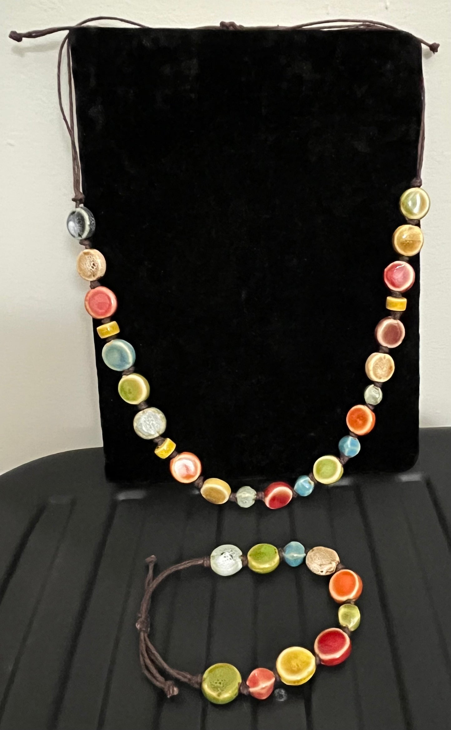 Bohemian Necklace & Bracelet Set (self adjusting)