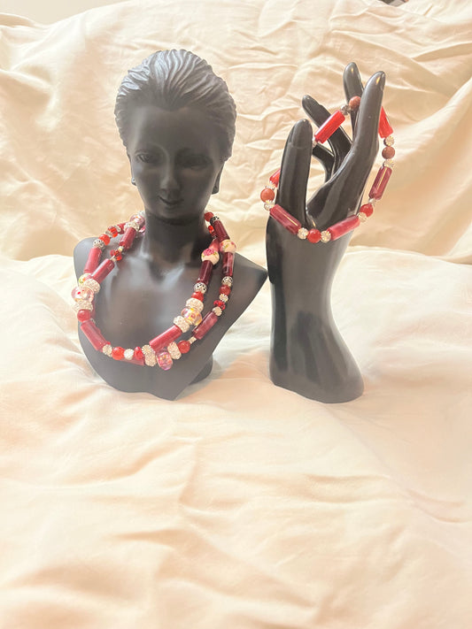 Necklace & Bracelet Set (beaded)15