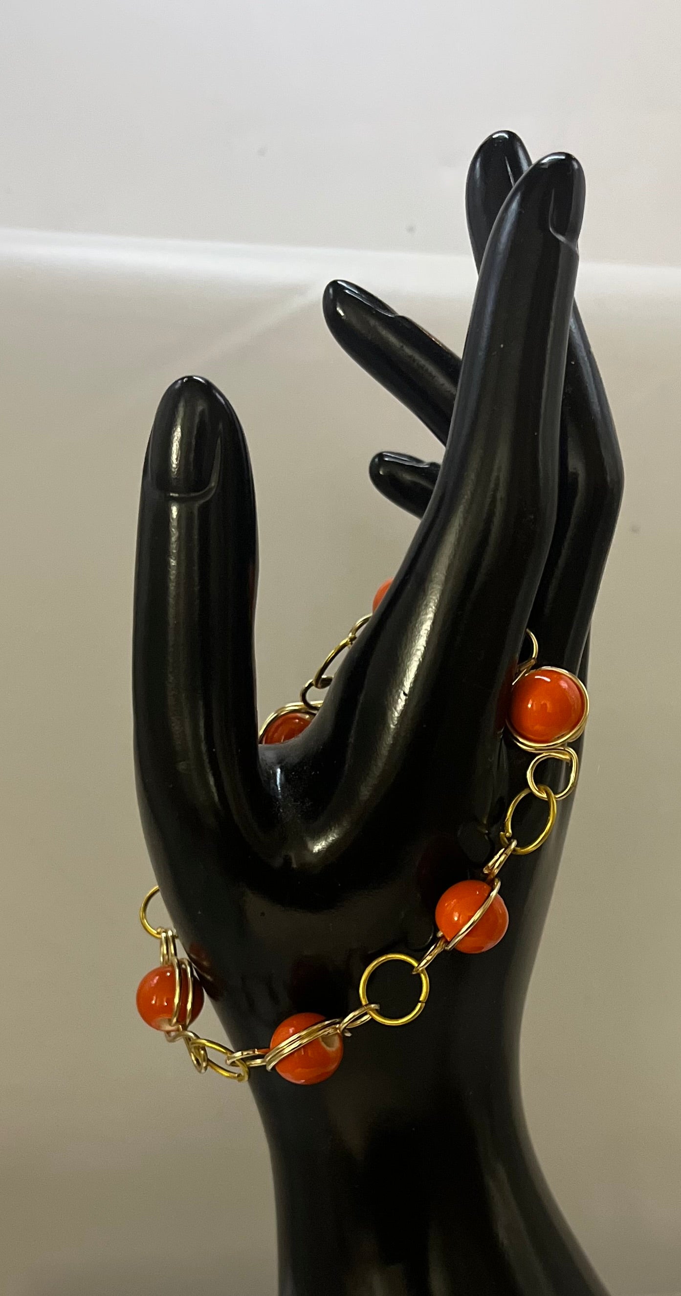 Matching pumpkin spice bracelet with earthy tones