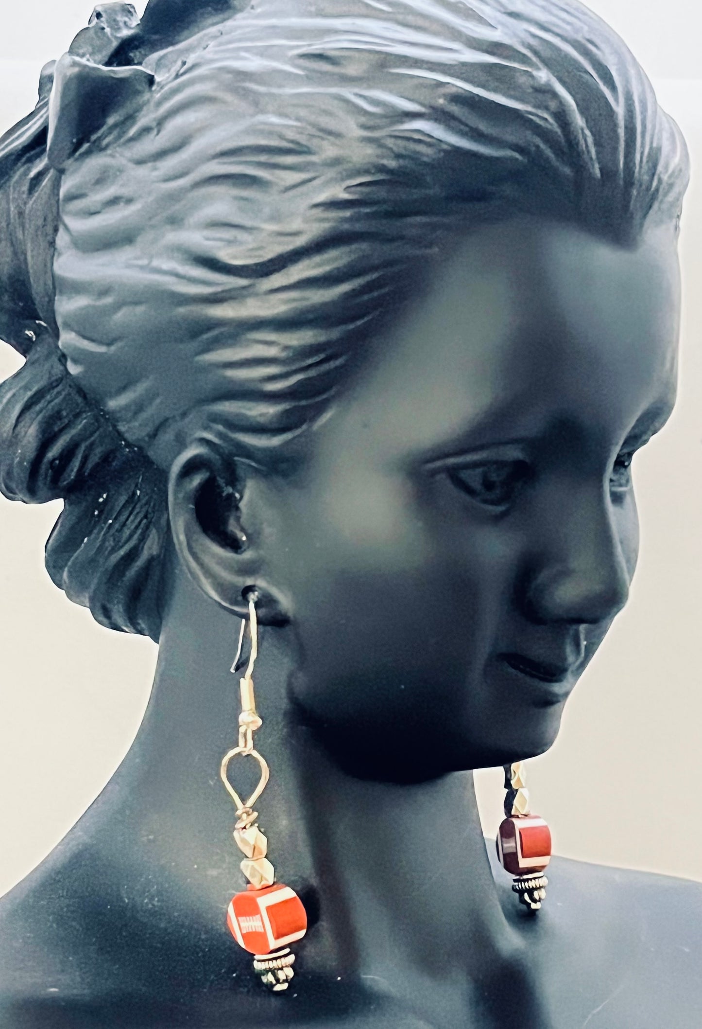Game day jewelry earrings styled view by Eliza Joe Jewelry