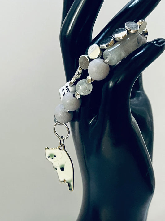 Meow Bracelet Duo - Cute Cat-Inspired Matching Bracelets